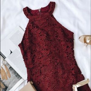 Burgundy bodycon dress!💜💜